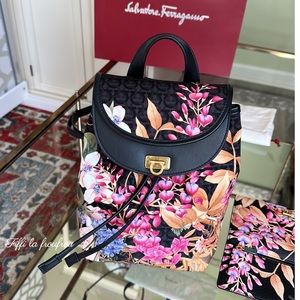 Authentic Salvatore Ferragamo wallet and backpack